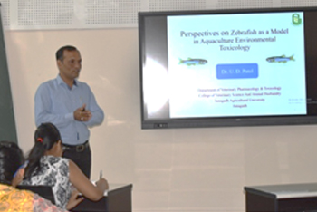 Lecture given by Dr. U. D. Patel, Asso. Prof., COVSAH, JAU
