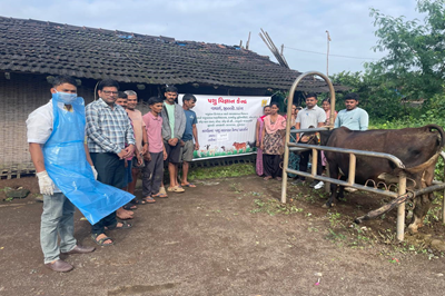 PVK Waghai Organized Animal Health and Deworming Camp, along with a Kisan Goshti.