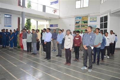 પશુ ચિકિત્સા અને પશુપાલન મહાવિદ્યાલય, કામધેનુ યુનીવર્સીટી, સરદારકૃષિનગર દ્વારા લોહ પુરુષ સરદાર વલ્લભભાઇ પટેલ” ની જન્મ જયંતી નિમિત્તે “રાષ્ટ્રીય એકતા દિવસ શપથ” કાર્યક્રમ યોજાયો