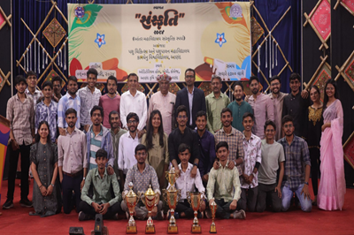 Veterinary College, KU, Anand stood Overall Champion in Intercollegiate Fine Arts, Literary & Cultural Competition of Kamdhenu University, Gujarat