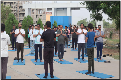 "Celebration of 10th International Day of Yoga at Rajpur(Nava) Campus, Himmatnagar"
