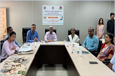 Department of Dairy Microbiology, SMC College of Dairy Science, Kamdhenu University has organized a ‘Hands on Training Programme on Dairy Starter cultures for the Personnel from Dairy Plants’ during 27th to 29th June 2024
