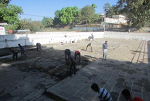 Cleaning Activities in and Around the Satadhar Temple