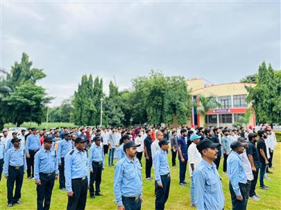 Flag Hoisting Ceremony at Veterinary College, Anand