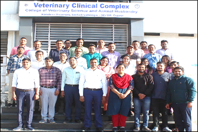 Three days refresher training programme on "Large Animal Surgery" organized by Department of Veterinary Surgery & Radiology, College of Veterinary Science & AH, Kamdhenu University, Sardarkrushinagar