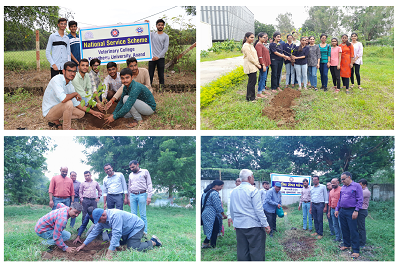 Tree Plantation Drive under Meri Mati Mera Desh College of Veterinary Science & A.H, Kamdhenu University, Anand, Gujarat