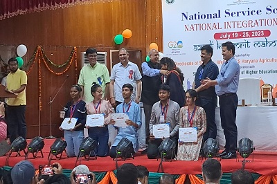 Natinal Service Scheme, Ministry of Youth Affairs & Sport, GoI organized National Integration Camp at Ch. Charan Sing Haryana Agriculture University, Hisar, Hariyana