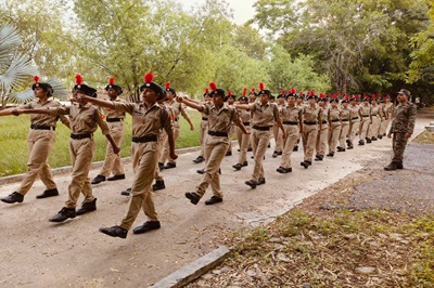 26 NCC cadets from veterinary College, KU, Sardarkrushinagar participated in 10 days Annual Training Camp (ATC-111), National Cadets Corps (NCC) organized during July 15th to July 24th, 2024 at SDAU, Sardarkrushinagar