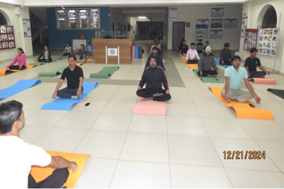 "World Meditation Day" Celebrating by the NSS unit of the College of Fisheries Science, Kamdhenu University, Navsari