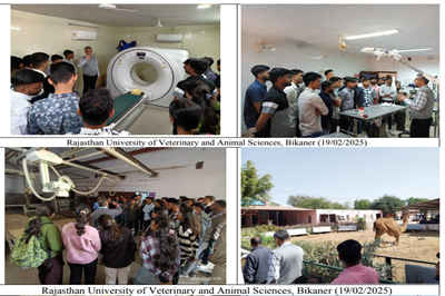 “Educational Tour of BVSc & AH Students of Veterinary College, KU, Sardarkrushinagar during 18th to 25th February, 2025”