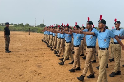 ૧૦ દિવસીય NCC એન્યુઅલ ટ્રેનીંગ કેમ્પ - 105 માં પશુચિકિત્સા અને પશુપાલન મહાવિદ્યાલય, કામધેનુ યુનિવર્સીટી, સરદારકૃષિનગરનાં કુલ ૪૨ NCC કેડેટ્સ પ્રતિભાગી થયાં