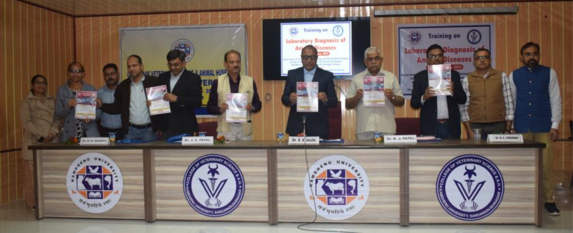 Department of Veterinary Microbiology and Biotechnology of College of Veterinary Science and Animal Husbandry, Kamdhenu University, Gandhinagar, organized a training course on Laboratory Diagnosis of Animal Diseases from 2January to 4January