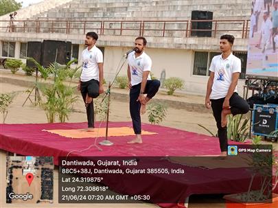International Yoga Day Celebration (21 St June) at Veterinary College Sardarkrushinagar