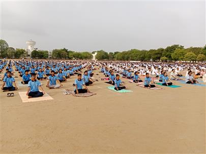 International Yoga Day Celebration (21 St June) at Veterinary College Sardarkrushinagar