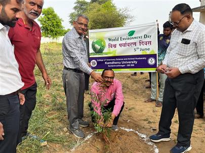 Celebration of World Environment Day at Veterinary College, KU, Sardarkrushinagar