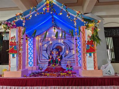 Celebration of "Ganesh Mahotsav" at Nachiketa Boys Hostel, College of Dairy Science, Kamdhenu University, Amreli.