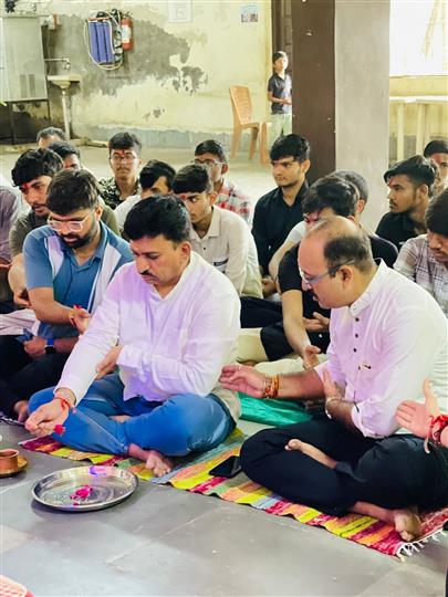 Celebration of "Ganesh Mahotsav" at Nachiketa Boys Hostel, College of Dairy Science, Kamdhenu University, Amreli.