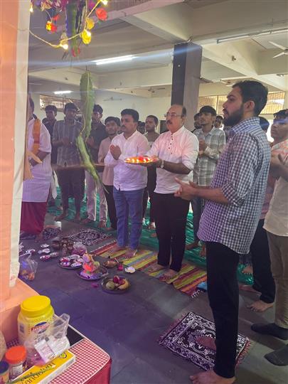 Celebration of "Ganesh Mahotsav" at Nachiketa Boys Hostel, College of Dairy Science, Kamdhenu University, Amreli.