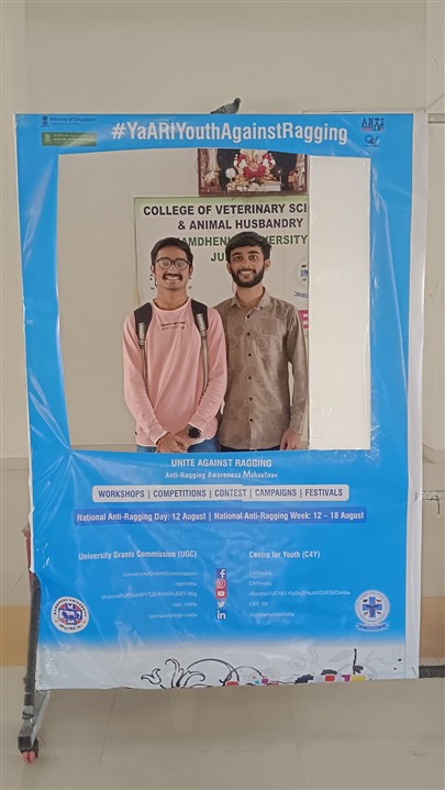 College of Veterinary Science and Animal Husbandry, Kamdhenu University, Junagadh Organized an Anti-Ragging Awareness Programme- 2025