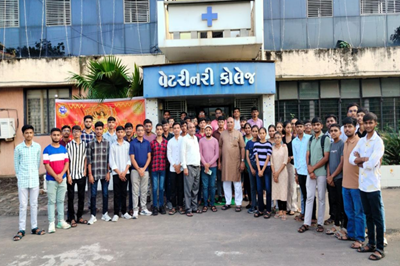 Fresh Students Orientation Program "VIDHYARAMBH, 2024-25," Organized at College of Veterinary Science & A. H., Kamdhenu University, Anand