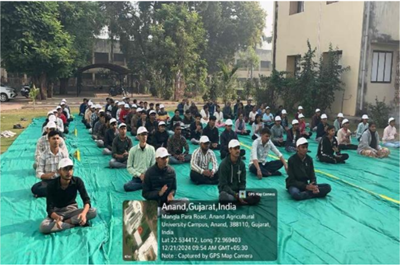 The NSS Unit of SMC College of Dairy Science celebrated the World Meditation Day