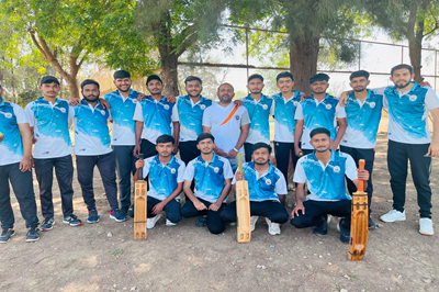 CDS, Amreli students actively participated in the Inter-College Cricket Tournament 2024-25