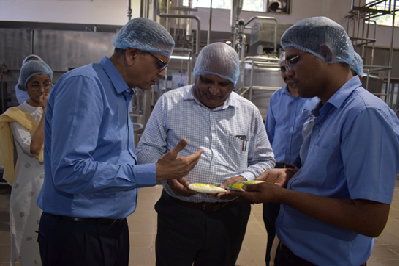 Visit of Hon. Vice Chancellor, Kamdhenu University Dr. P. H. Tank at Vidya Dairy