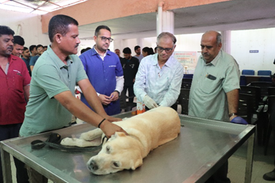 Celebration of World Rabies Day at Veterinary Clinical Complex, College of Veterinary Science and Animal Husbandry, Kamdhenu University, Anand.