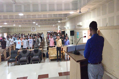 5th Year of Nasha Mukt Bharat Abhiyaan Pledge Celebration at Veterinary College, Kamdhenu University, Junagadh.