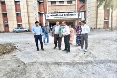 માન. કુલપતિશ્રી, કામધેનું યુનિવર્સિટી, ગાંધીનગર ડો. પી. એચ. ટાંક સાહેબની ફિશરીઝ સાયન્સ કોલેજ, કા.યુ., વેરાવળ ખાતે તારીખ ૨૪.૧૨.૨૦૨૫ની મુલાકાત